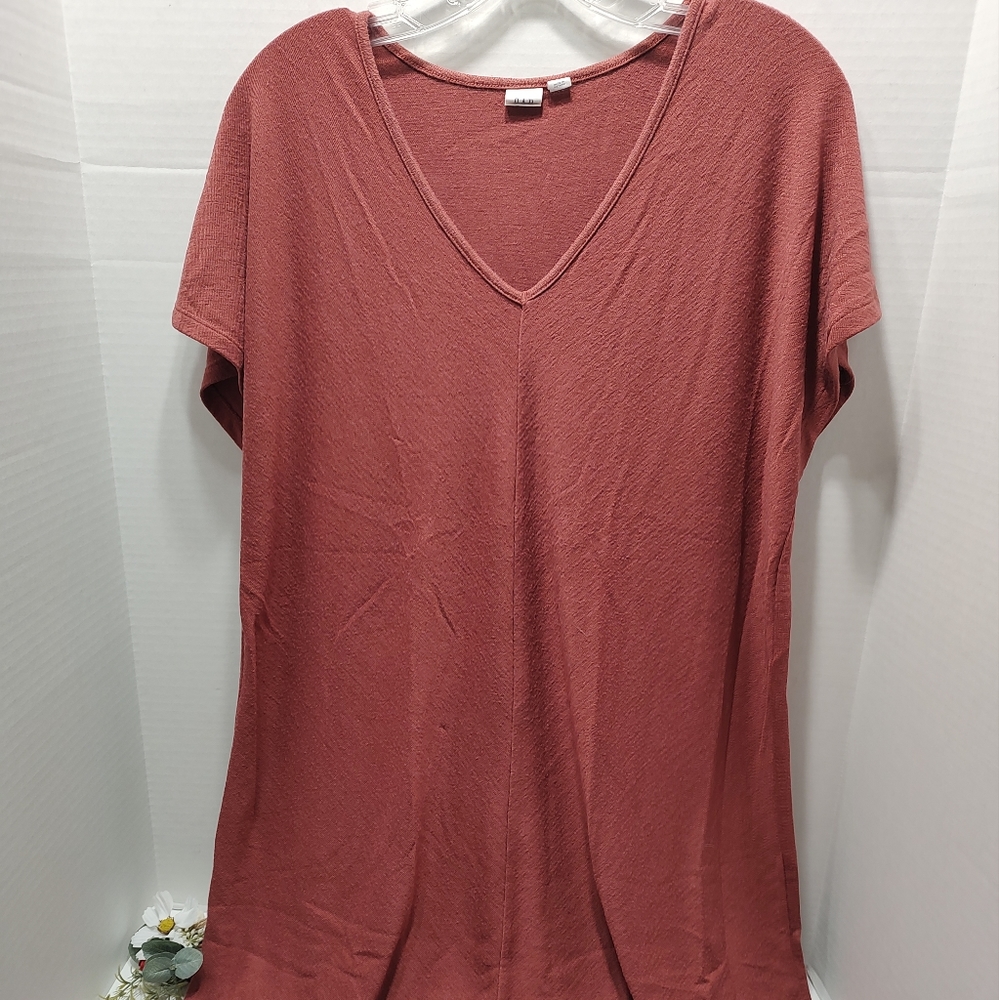 Gap V-Neck Oversized Shirt Dress
